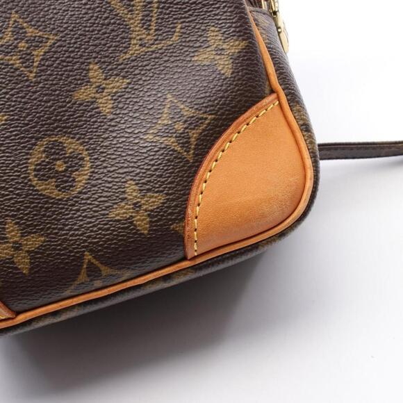 LOUIS VUITTON Authentic Brown Monogram Leather Shoulder Bag - Picture 6 of 10